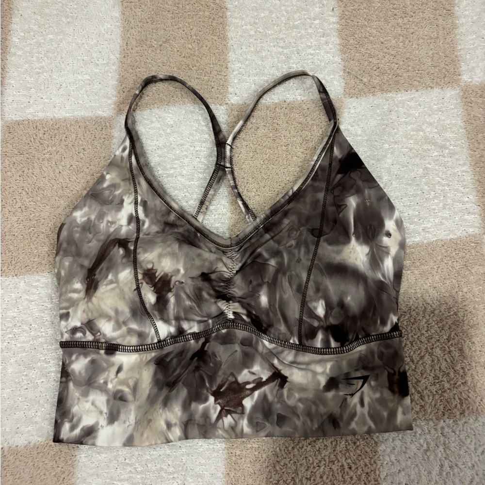 Gymshark Marble Print Sports Bra